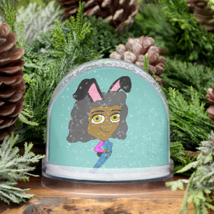 chibi bunnygirl   snowglobe