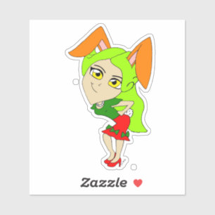 chibi bunnygirl   sticker
