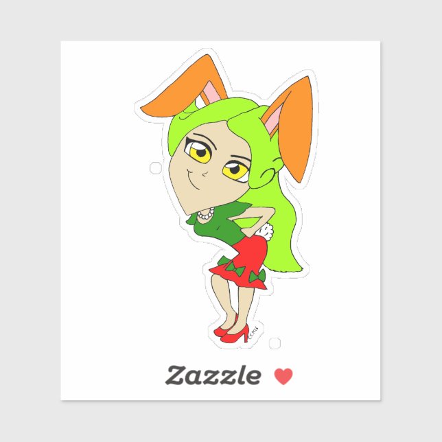 chibi bunnygirl   sticker (Sheet)