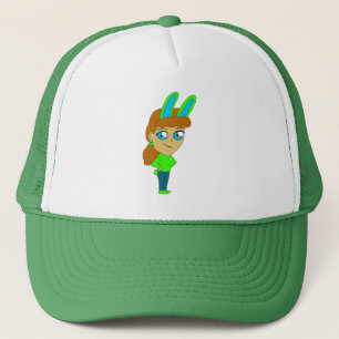 chibi bunnygirl trucker hat