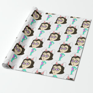 chibi bunnygirl wrapping paper