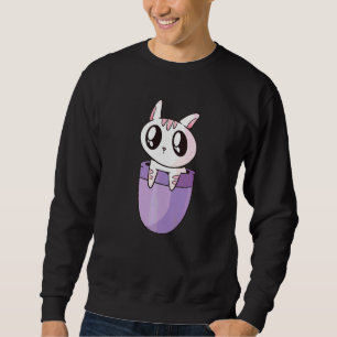 Chibi Cat In Pocket Animal In Your Pocket Graphic Sweatshirt