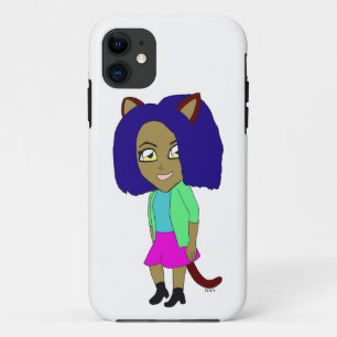 chibi catgirl   iPhone 11 case