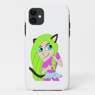 chibi catgirl iPhone 11 case