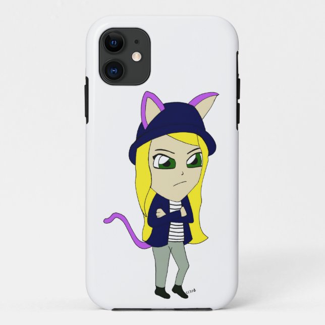 chibi catgirl  Case-Mate iPhone case (Back)