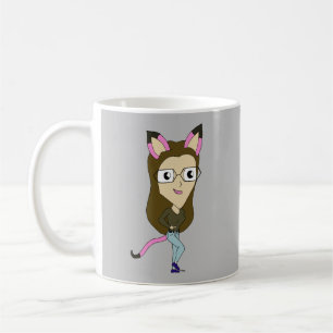 chibi catgirl    coffee mug