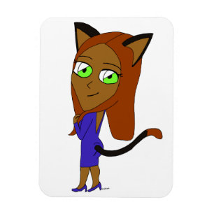 chibi catgirl   magnet