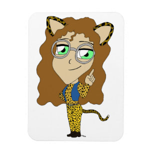 chibi catgirl magnet