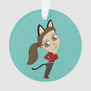 chibi catgirl ornament