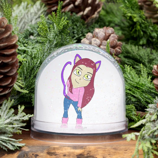 chibi catgirl    snowglobe (Winter)