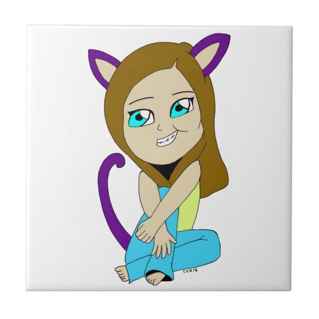 chibi catgirl  tile (Front)