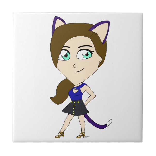 chibi catgirl   tile (Front)