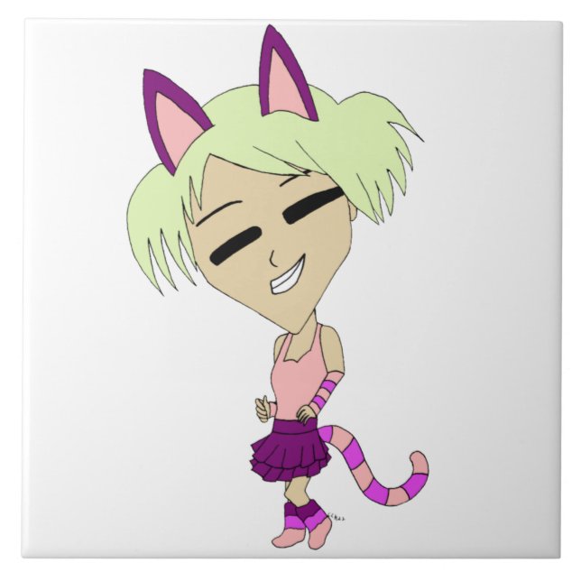 chibi catgirl   tile (Front)