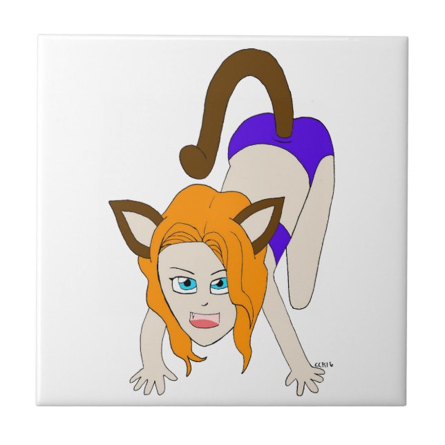 chibi catgirl  tile (Front)