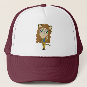 chibi catgirl trucker hat