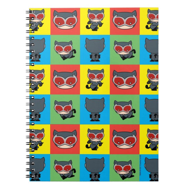 Chibi Catwoman Character Poses Notebook (Front)
