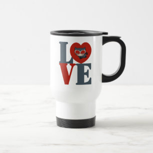 Chibi Catwoman LOVE Travel Mug