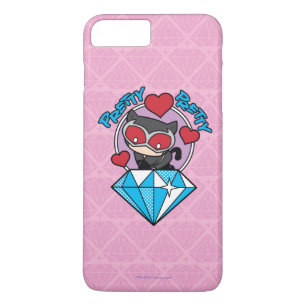 Chibi Catwoman Sitting Atop Large Diamond iPhone 8 Plus/7 Plus Case