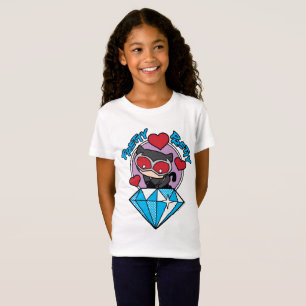 Chibi Catwoman Sitting Atop Large Diamond T-Shirt