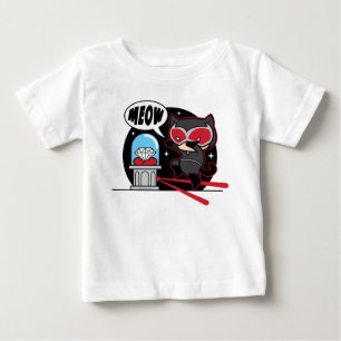 Chibi Catwoman Stealing A Diamond Baby T-Shirt