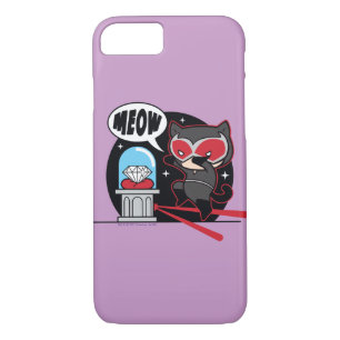 Chibi Catwoman Stealing A Diamond iPhone 8/7 Case