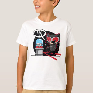 Chibi Catwoman Stealing A Diamond T-Shirt