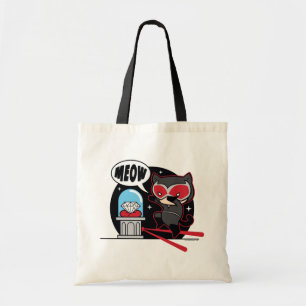 Chibi Catwoman Stealing A Diamond Tote Bag