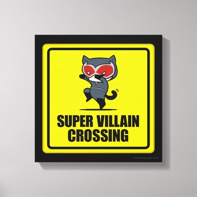 Chibi Catwoman Super Villain Crossing Sign (Front)