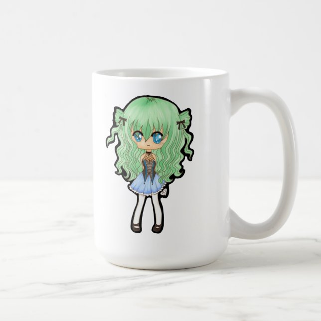 Chibi Caz Mug with Custom Message (Right)
