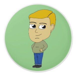 chibi ceramic knob