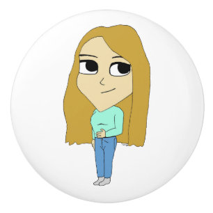 chibi ceramic knob