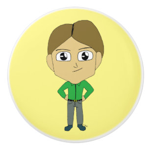 chibi ceramic knob