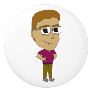 chibi ceramic knob