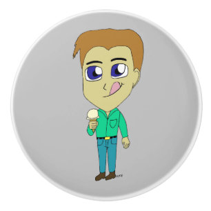 chibi ceramic knob