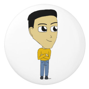 chibi ceramic knob