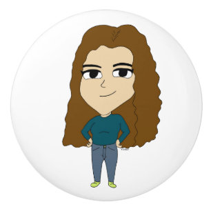 chibi ceramic knob