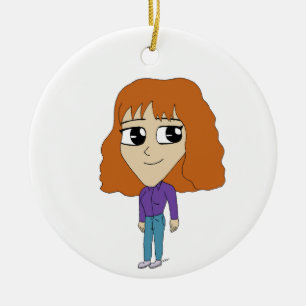 chibi ceramic tree decoration