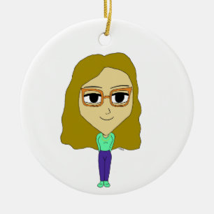 chibi     ceramic tree decoration