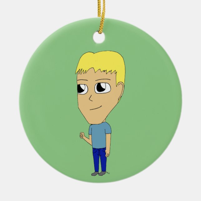 chibi    ceramic tree decoration (Front)