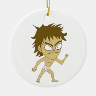 chibi ceramic tree decoration