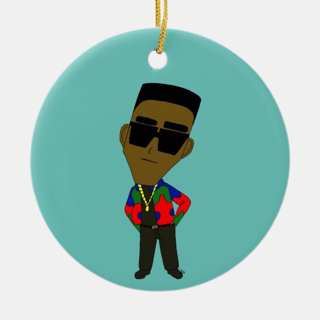 chibi ceramic tree decoration (Front)