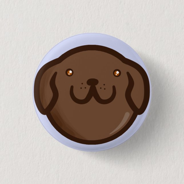 Chibi Chesapeake Bay Retriever 3 Cm Round Badge (Front)