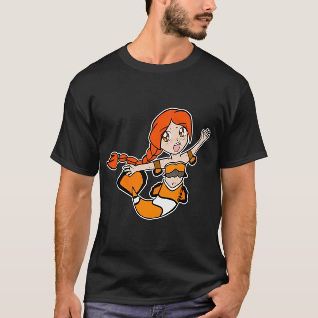 Chibi Clownfish Mermaid T-Shirt (Front)
