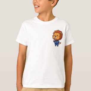 Chibi Coaching Lion Athlete Kids T-Shirt