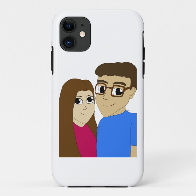 Chibi couple Case-Mate iPhone case (Back)