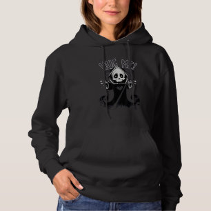 Chibi Cute Hug Me Grim Reaper Hoodie