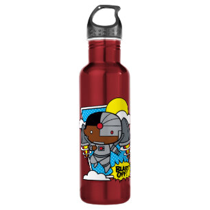 Chibi Cyborg Blast Off! 710 Ml Water Bottle