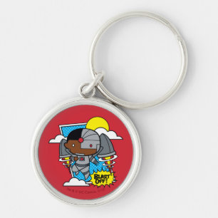 Chibi Cyborg Blast Off! Key Ring