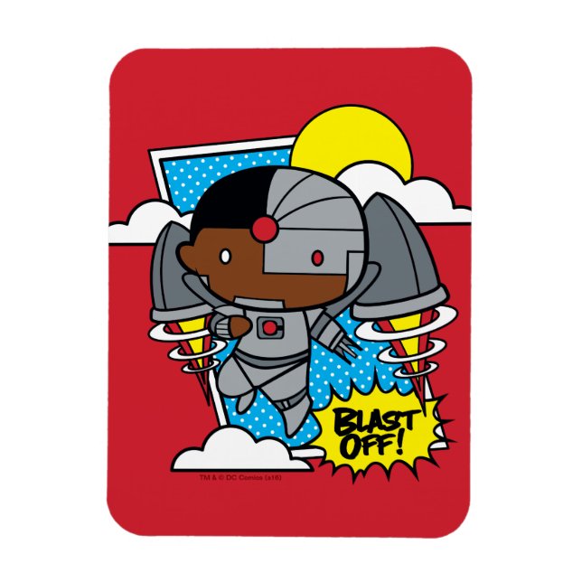 Chibi Cyborg Blast Off! Magnet (Vertical)