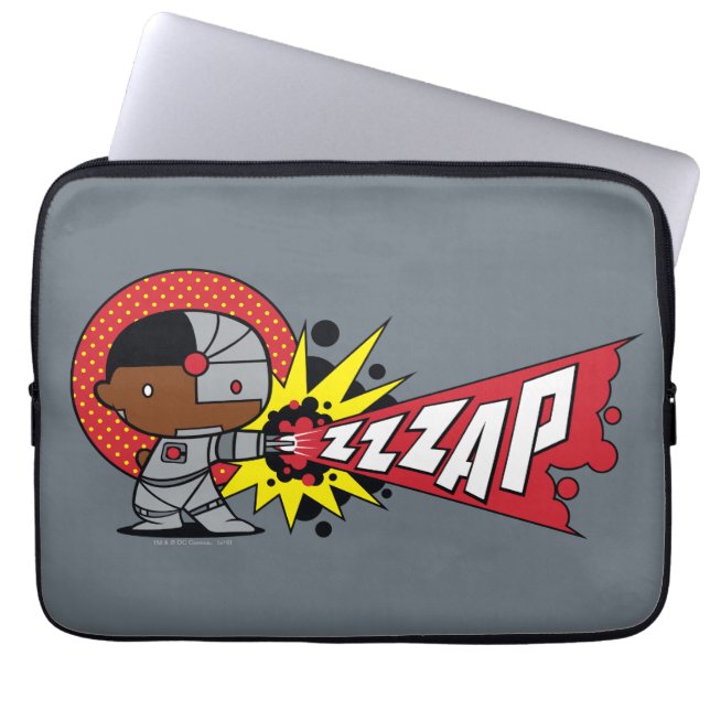 Chibi Cyborg's Cybernetic Cannon Laptop Sleeve (Front)